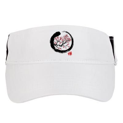 Japanese Calligraphy Zen Buddhist Enso Circle Meditation Adult Drive Performance Visor