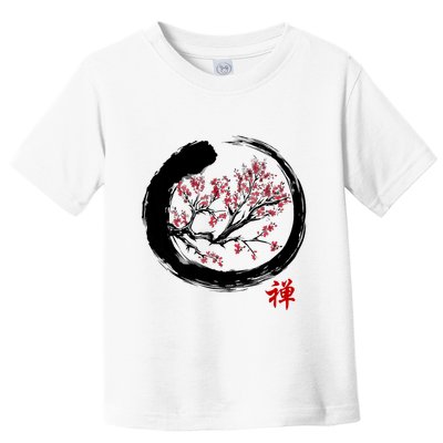 Japanese Calligraphy Zen Buddhist Enso Circle Meditation Toddler T-Shirt