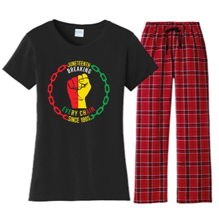 Juneteenth Day 1865 Women's Flannel Pajama Set