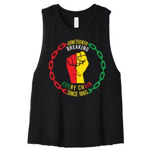 Juneteenth Day 1865 Women's Racerback Cropped Tank