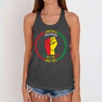 Juneteenth Day 1865 Women's Knotted Racerback Tank