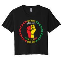 Juneteenth Day 1865 Women's Crop Top Tee