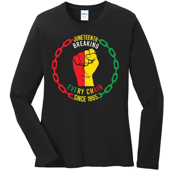 Juneteenth Day 1865 Ladies Long Sleeve Shirt