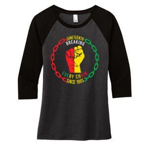 Juneteenth Day 1865 Women's Tri-Blend 3/4-Sleeve Raglan Shirt