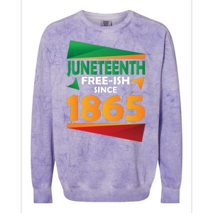 Juneteenth Day 1865 Colorblast Crewneck Sweatshirt