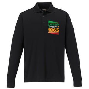 Juneteenth Day 1865 Performance Long Sleeve Polo