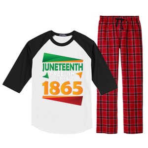 Juneteenth Day 1865 Raglan Sleeve Pajama Set