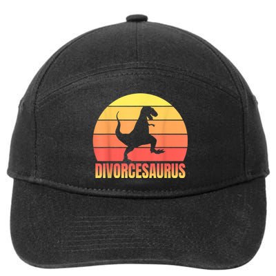 Just Divorced AF Funny Divorce Party Dinosaur Gift 7-Panel Snapback Hat