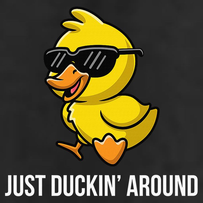 Just Duckin Around Funny Duck Gag Humor Cute Duckling Cool Comfort Performance Bucket Hat