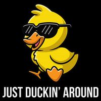 Just Duckin Around Funny Duck Gag Humor Cute Duckling Mesh Reversible Basketball Jersey Tank