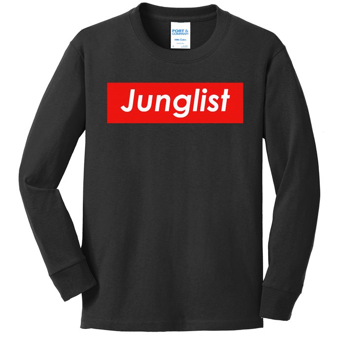 Junglist Drum And Bass Kids Long Sleeve Shirt