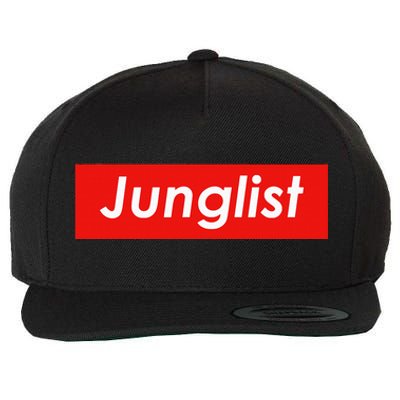 Junglist Drum And Bass Wool Snapback Cap