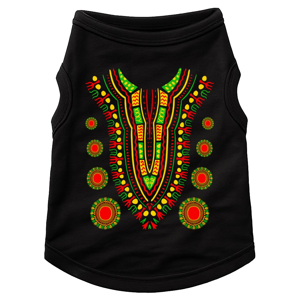 Juneteenth Dashiki African Black History Month Dad Mom Cute Gift Doggie Tank