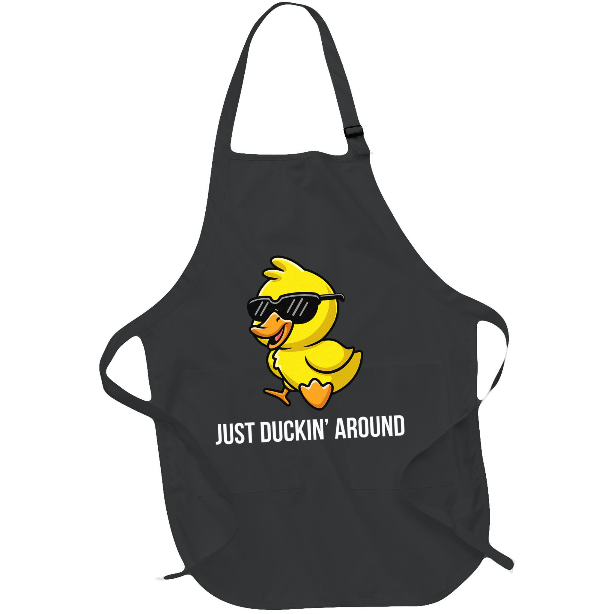 Just Duckin Around Funny Duck Gag Humor Cute Duckling  Apron