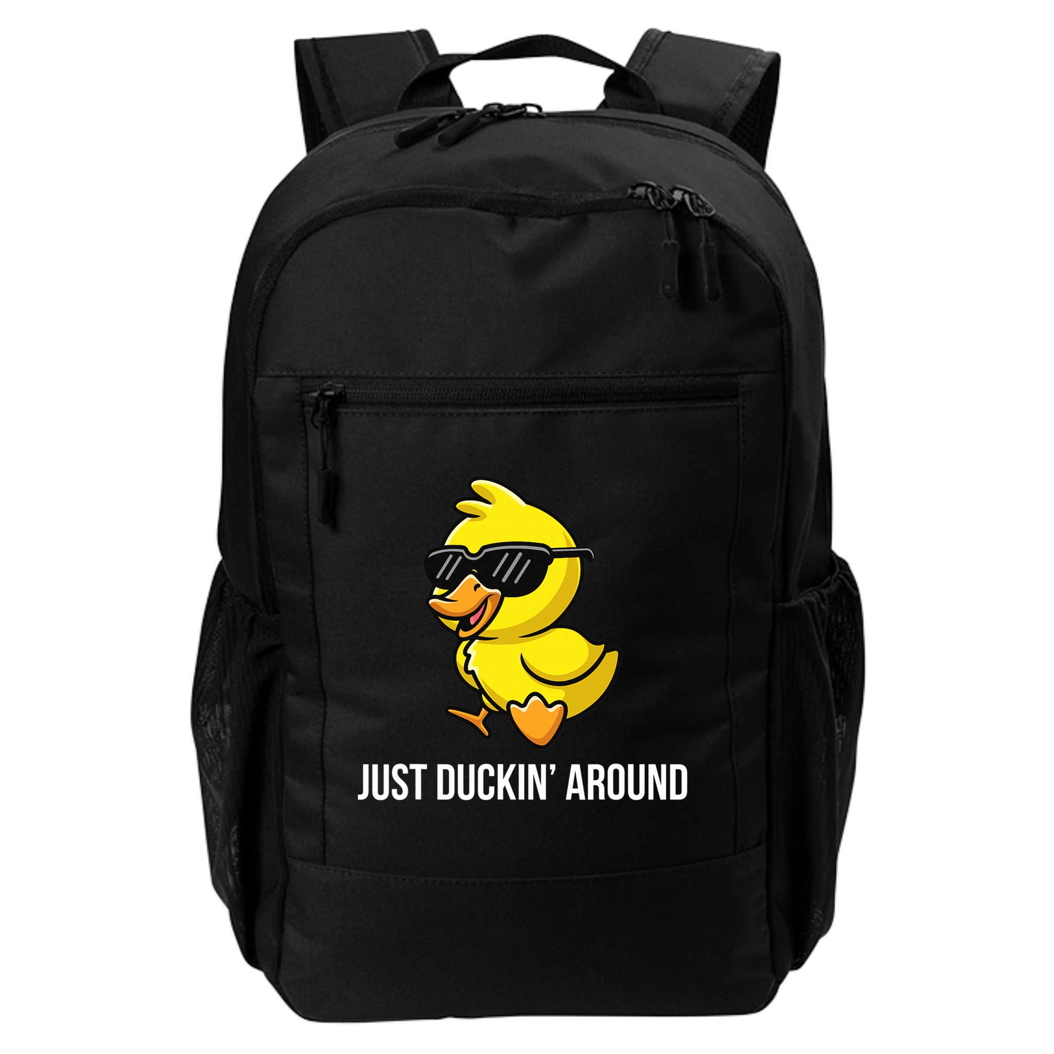 Just Duckin Around Funny Duck Gag Humor Cute Duckling  Backpack