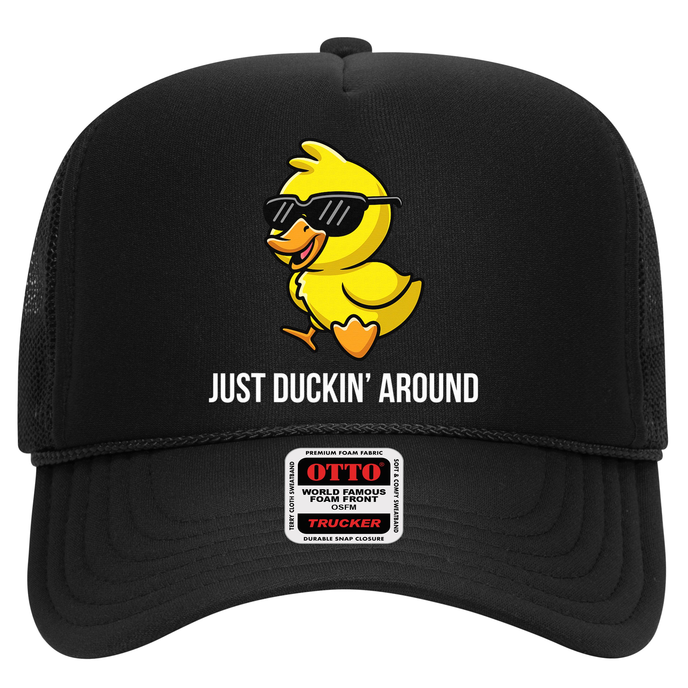 Just Duckin Around Funny Duck Gag Humor Cute Duckling  Hat