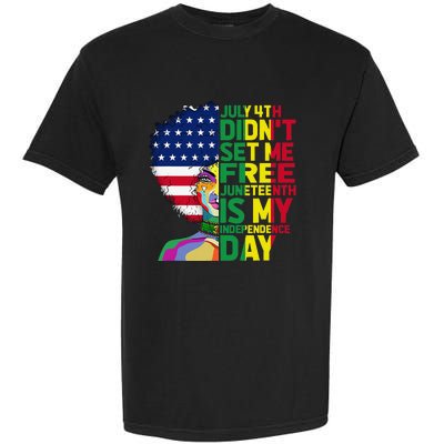 Juneteenth Dashiki American Flag Black  Independence Garment-Dyed Heavyweight T-Shirt