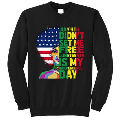 Juneteenth Dashiki American Flag Black  Independence Sweatshirt