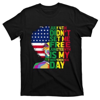 Juneteenth Dashiki American Flag Black  Independence T-Shirt