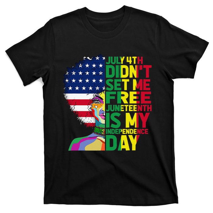 Juneteenth Dashiki American Flag Black  Independence T-Shirt