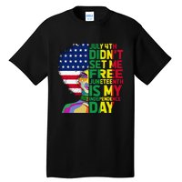 Juneteenth Dashiki American Flag Black  Independence Tall T-Shirt