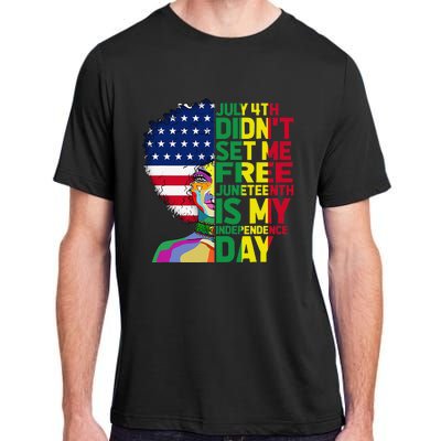 Juneteenth Dashiki American Flag Black  Independence Adult ChromaSoft Performance T-Shirt