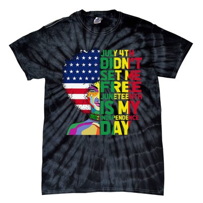 Juneteenth Dashiki American Flag Black  Independence Tie-Dye T-Shirt