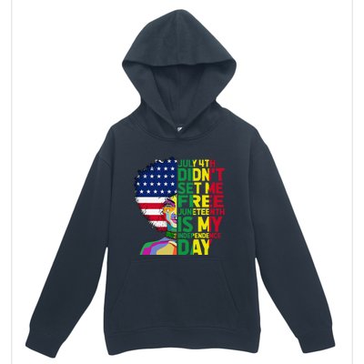 Juneteenth Dashiki American Flag Black  Independence Urban Pullover Hoodie