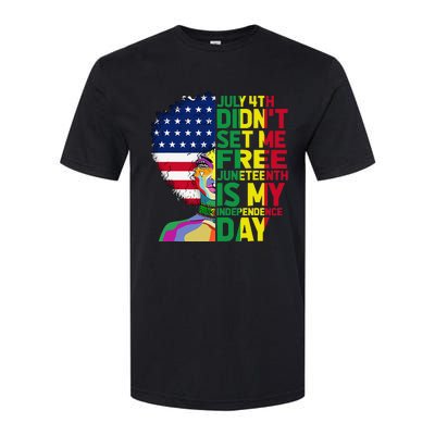 Juneteenth Dashiki American Flag Black  Independence Softstyle CVC T-Shirt