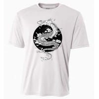 Japanese Dragon Art Japanese Flag Vintage Retro Japan Cooling Performance Crew T-Shirt