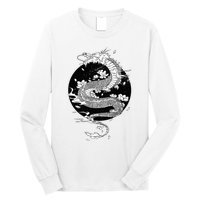 Japanese Dragon Art Japanese Flag Vintage Retro Japan Long Sleeve Shirt