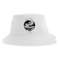 Japanese Dragon Art Japanese Flag Vintage Retro Japan Sustainable Bucket Hat