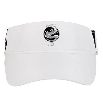 Japanese Dragon Art Japanese Flag Vintage Retro Japan Adult Drive Performance Visor
