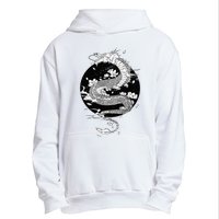 Japanese Dragon Art Japanese Flag Vintage Retro Japan Urban Pullover Hoodie