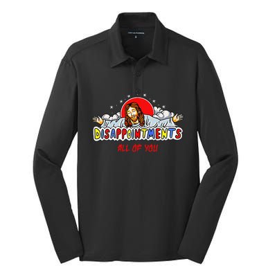 Jesus Disappointments All Of You Silk Touch Performance Long Sleeve Polo