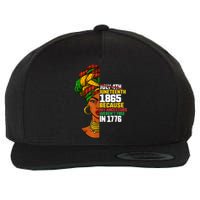 Juneteenth Day Ancestors Free 1776 July 4th Black African11 Wool Snapback Cap