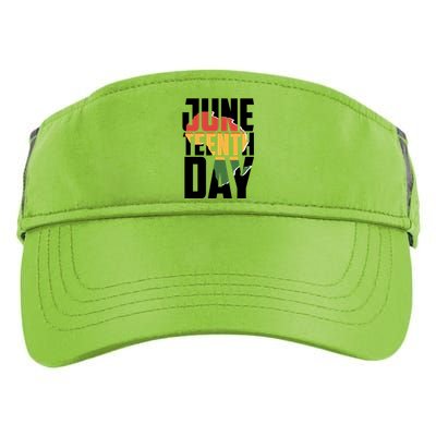 Juneteenth Day African American Pride Adult Drive Performance Visor