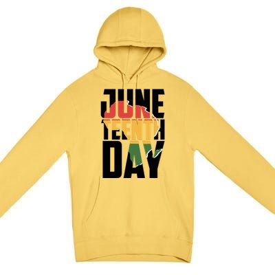 Juneteenth Day African American Pride Premium Pullover Hoodie