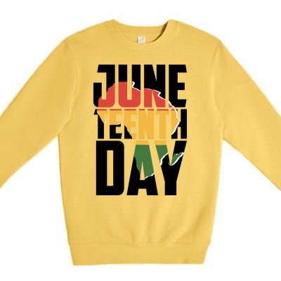 Juneteenth Day African American Pride Premium Crewneck Sweatshirt