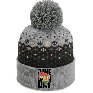 Juneteenth Day African American Pride The Baniff Cuffed Pom Beanie