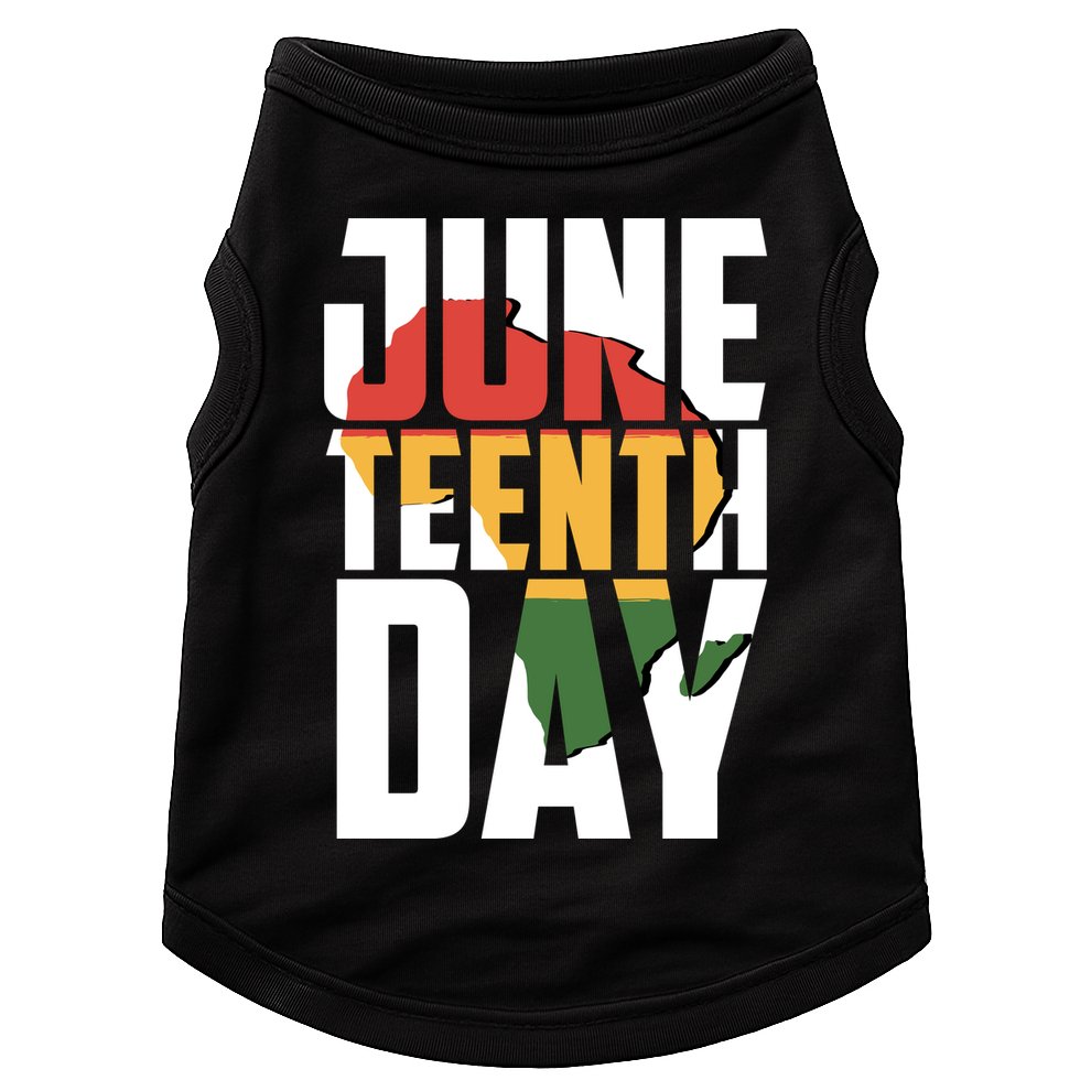 Juneteenth Day African American Pride Doggie Tank