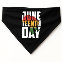 Juneteenth Day African American Pride USA-Made Doggie Bandana