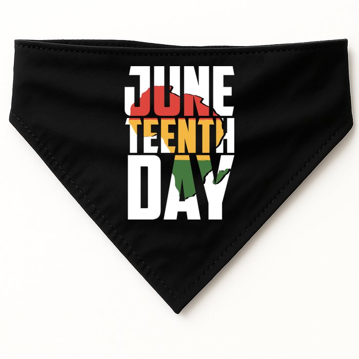 Juneteenth Day African American Pride USA-Made Doggie Bandana