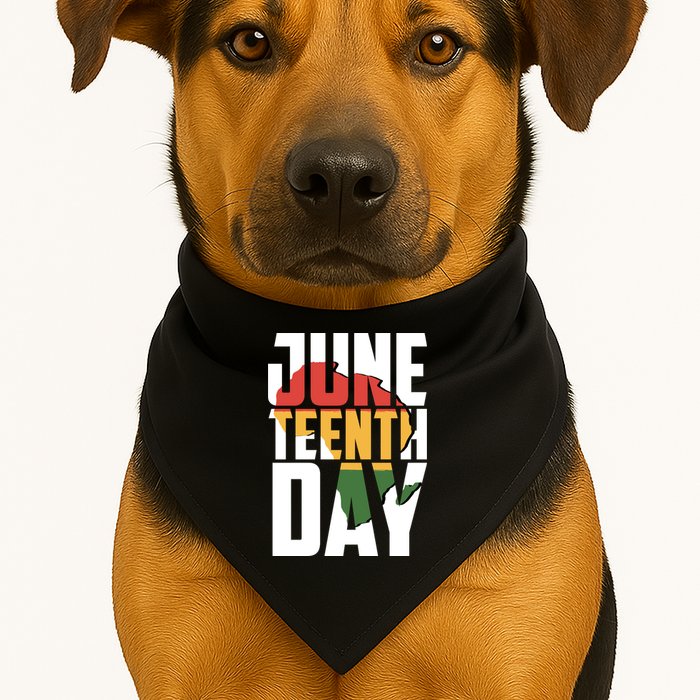 Juneteenth Day African American Pride USA-Made Doggie Bandana