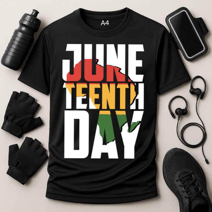 Juneteenth Day African American Pride Cooling Performance Crew T-Shirt
