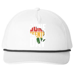 Juneteenth Day African American Pride Snapback Five-Panel Rope Hat