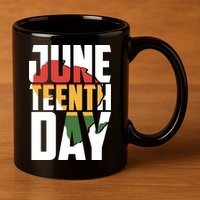 Juneteenth Day African American Pride 11oz C Handle Ceramic Mug