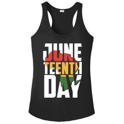 Juneteenth Day African American Pride Ladies PosiCharge Competitor Racerback Tank