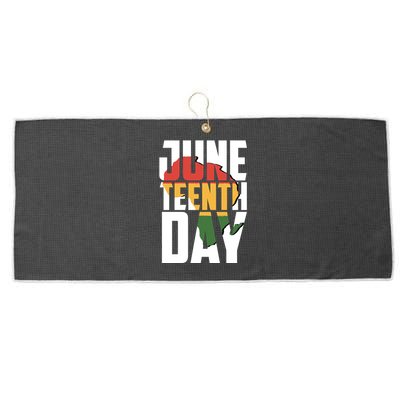 Juneteenth Day African American Pride Large Microfiber Waffle Golf Towel