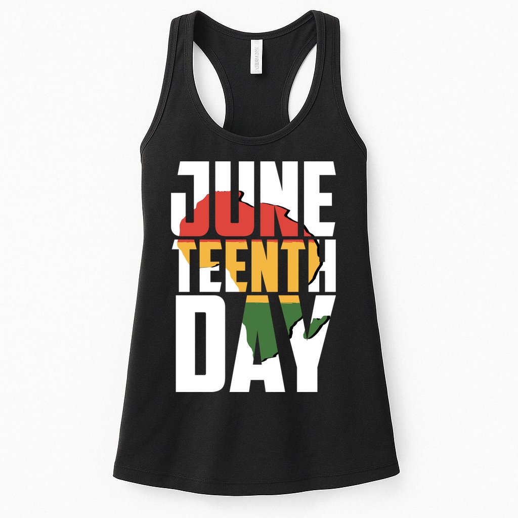 Juneteenth Day African American Pride Womens Tank Top